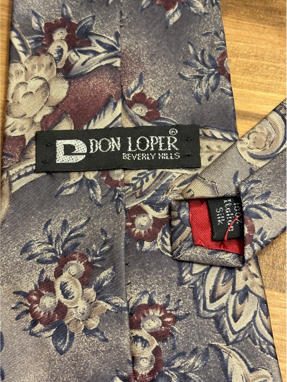 Don Loper Beverly Hills Men's Silk Floral Paisley Tie